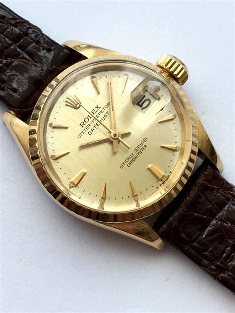 rolex vintage oro date just lady